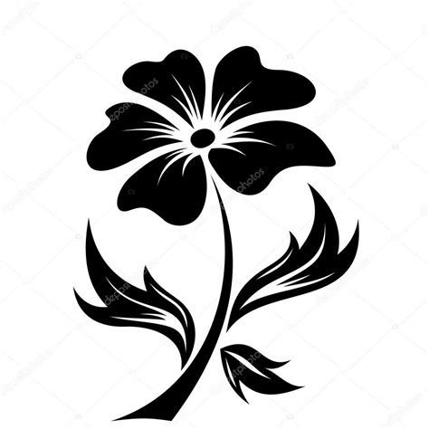 Flower Clipart Silhouette at Brooke Fitzroy blog