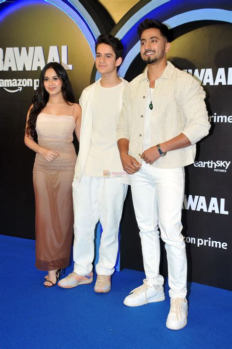 Ayaan Zubair Rahmani, Jannat Zubair Rahmani, Mr. Faisu at Bawaal movie premiere on 18 July 2023 ...