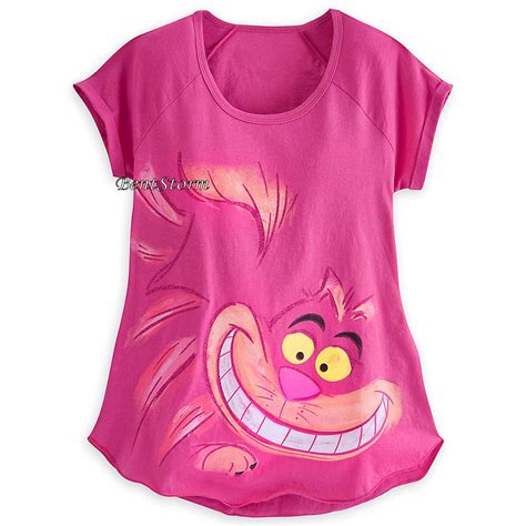 Licensed cool NEW CHESHIRE CAT RAGLAN TEE SHIRT WOMEN DISNEY STORE ...