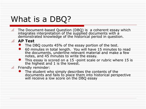 PPT - Writing a DBQ PowerPoint Presentation, free download - ID:8633741