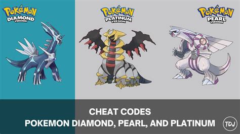 Pokémon Diamond, Pearl, & Platinum Cheat Codes | The Daily Juice