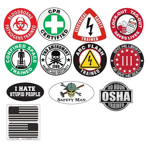 Amazon.com: STICKERDAD Hard Hat Stickers 12 Pieces (Bundle 21918) for ...