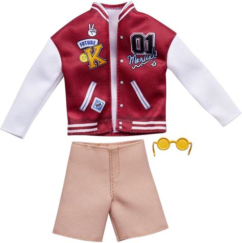 Amazon.com: Barbie Fashion Pack HJT25 Ken Doll Clothes Outfit Bomber ...