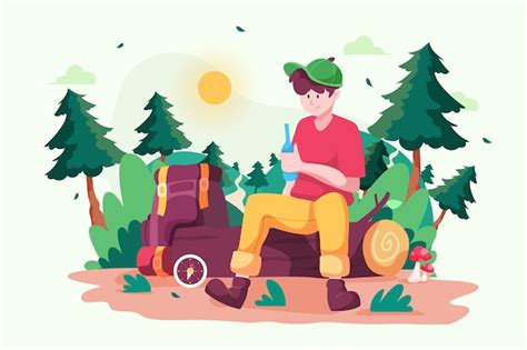 Eco tourism concept | Free Vector