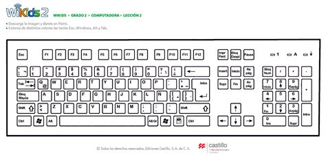 Dibujo De Un Teclado De Computadora