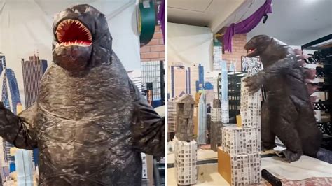 Wife creates 'Godzilla rage room' for man having tough year - ABC7 Los ...