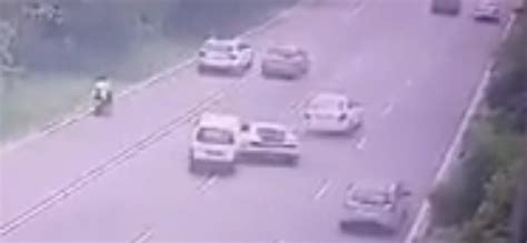 Noida Expressway accident: Watch as Lamborghini swerves left to topple ...