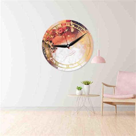 Resin Textured Acrylic Wall Clock – Orbiz Creativez