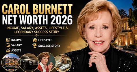 Carol Burnett Net Worth 2026: Income, Salary, Assets, Lifestyle ...