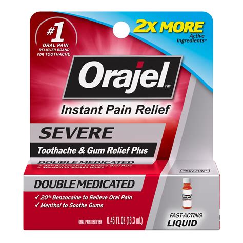 Amazon.com : Orajel 4X Strength Toothache & Gum Relief Cream, 0.33 Oz (Packaging May Vary ...