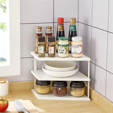 Kitchen 3-Tier Cabinet Corner Shelf, Countertop | Ubuy India