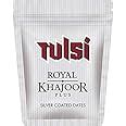 Tulsi Royal Khajoor Plus Silver Coated Dates ( Pack of 12 ) Sachet , 6g ...
