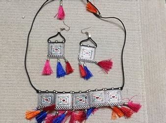 Buy YouBella Fashion Jewellery Antique German Silver Oxidised Plated ...