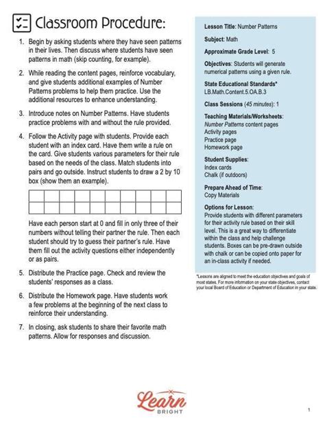Image result for Numeric Patterns Grade 5