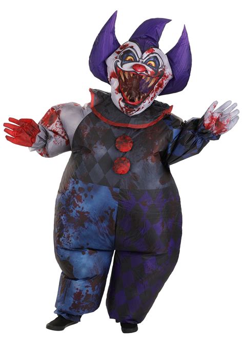 Scary Inflatable Clown Adult Costume | Inflatable Halloween Costumes