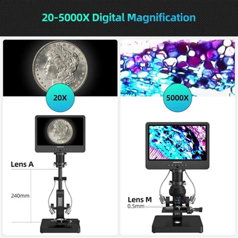 AD269S Home Lab Biological 5-Lenses HDMI Digital Microscope - FAQs ...