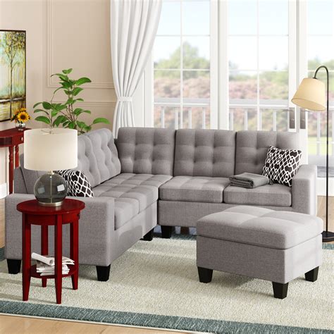 Apartment Size Sectional Sofa Set | Baci Living Room