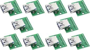 (10 pc) FlyRobo USB 3.0 Female to DIP 2.54mm Adapter Board (9 pin ...