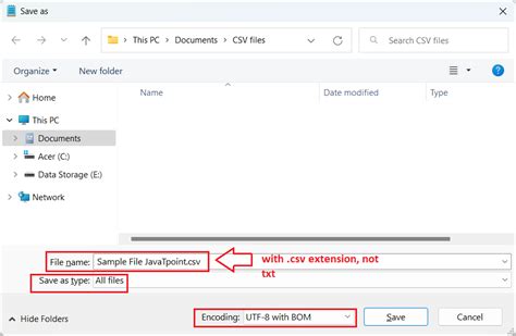 How to Convert Excel File to CSV File 的图像结果