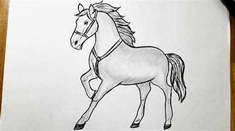 How to draw a horse easy step by step || Easy horse drawing - YouTube