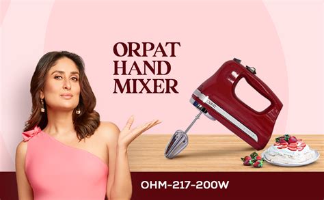 Buy Orpat OHM-217 200-Watt Hand Mixer (White) Online at Low Prices in ...