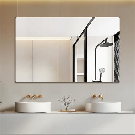 Frameless Bathroom Vanity Mirrors Get Defogging Mirror For Modern