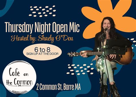 Thursday Night Open Mic @ Cafe on the Common , Cafe on the Common ...