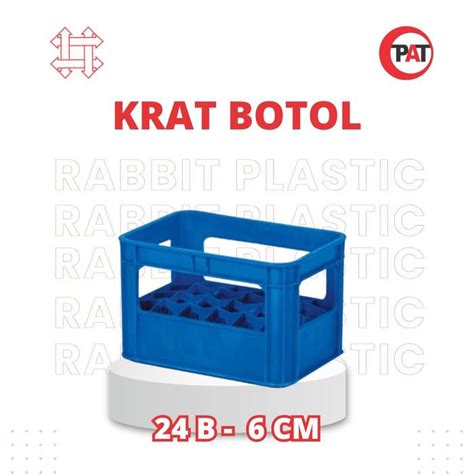 Jual Krat Botol 12 / 20 / 24 Lubang Plastik Rabbit 800X - 24 B - 6 cm ...