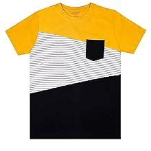 Buy Luke and Lilly Boys Cut and Sew Half Sleeve Cotton Tshirts_(Pack of ...