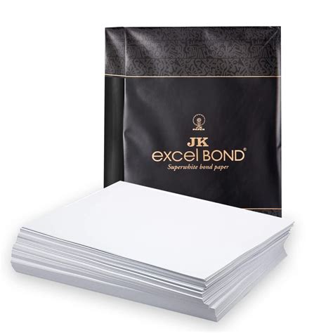 JK Excel Bond - A4, 100 Gsm, 1 Ream, 500 Sheets Each : Amazon.in ...
