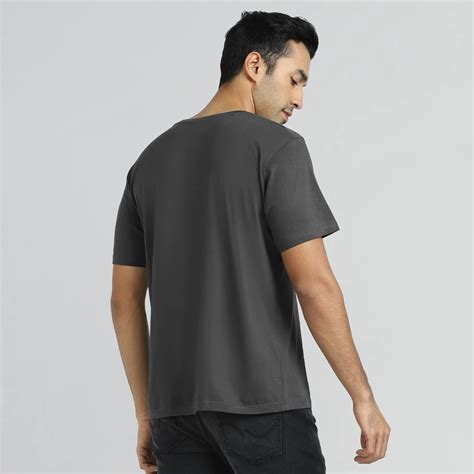 Buy Iconique Supima Cotton T-shirt Graphite Grey for Men Online at XYXX ...
