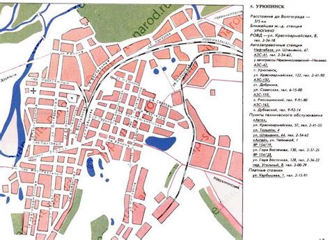 Карта Урюпинска