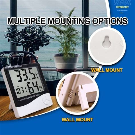 FreshDcart Measurement Room Temperature Device Meter Humidity Monitor ...