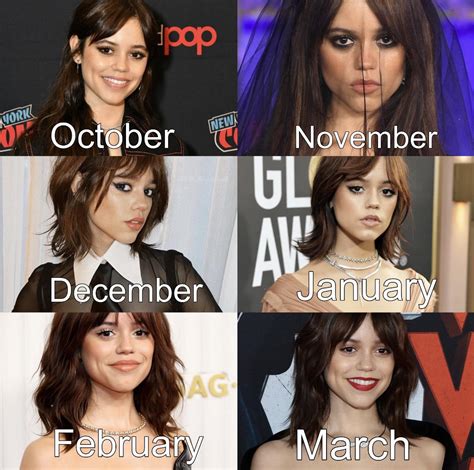 Jenna Ortega over the past half of a year (before and after Wednesday ...
