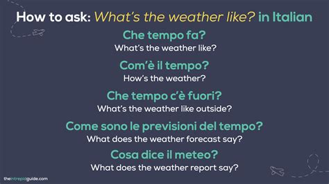 How to talk about the Weather in Italian (FREE PDF Cheat-Sheet📚) - The ...