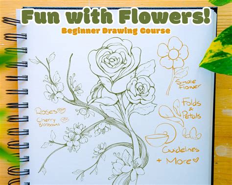 How To Draw Flowers Printable