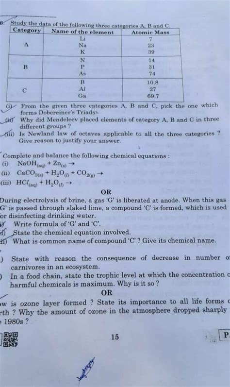 CBSE Class 10 science exam 2020 question paper - India Today