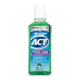 Act Anticavity Fluoride Mouth Rinse Alcohol Free, Fresh Mint 18 oz by ...