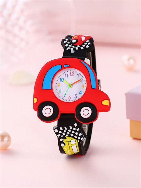 New 3D Cartoon Racing Car Pattern Children Fashion Student Silicone ...