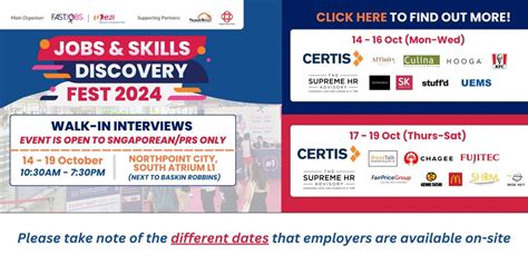 Jobs & Skills Discovery Fest 2024 @ Northpoint City, Northpoint City ...