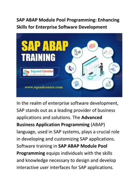 Image result for Module Pool SAP ABAP