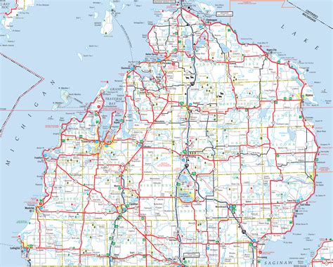 Road Map Of Northern Michigan Northern Michigan Drive & Barbecue | The