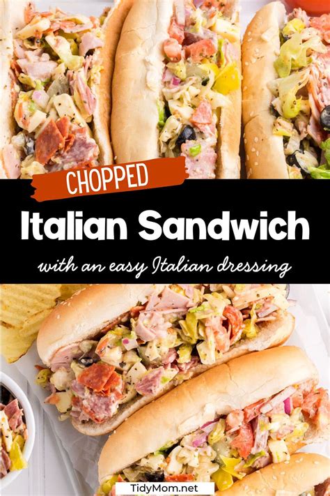 Chopped Italian Sandwich Recipe & Soggy Bun Hack - TidyMom®