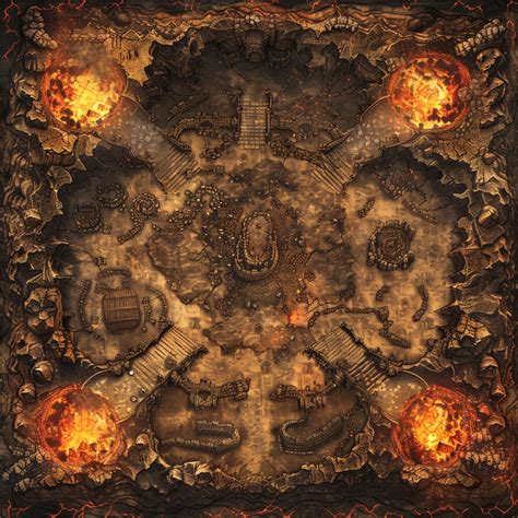 110+ Demonic Hell Maps Bundle, Dungeons and Dragons, Dnd Battlemaps, Iso, High Detail, Campaign ...