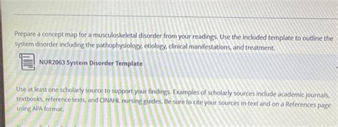 Image result for Musculoskeletal System Concept Map