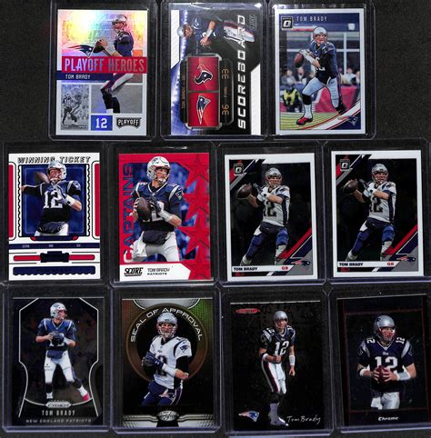 Lot Detail - Lot of 90+ Tom Brady Cards Inc. Many Inserts & Some Early ...