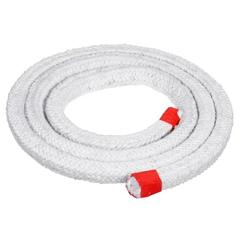 PATIKIL 6.57ft x 49/64" Ceramic Fiber Rope, Square Braided Rope High ...