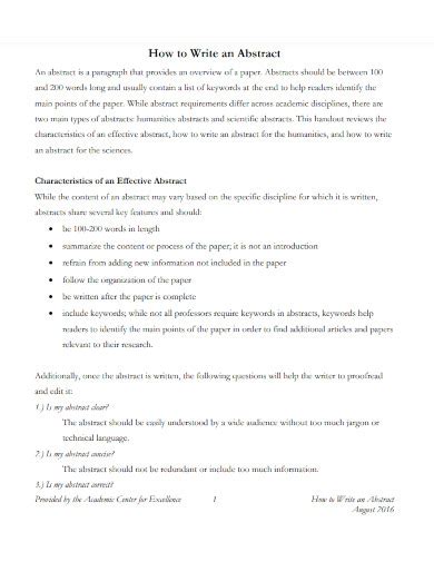 APA Format Abstract Example 的图像结果