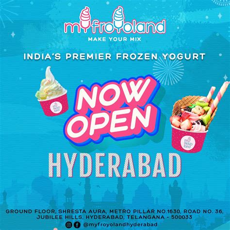 Menu at Myfroyoland Premium Frozen Yogurt - Jubilee Hills, Hyderabad ...
