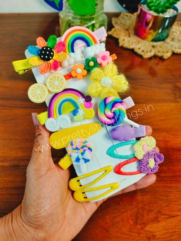 Quirky kids Hair Clips Pack (Pack of 14 pcs) [HCKP14] – Pretty Little ...